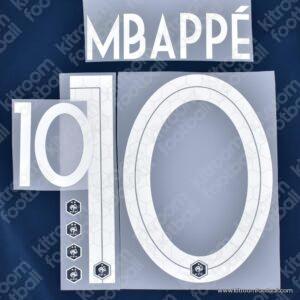 2018 FIFA World Cup France Home Name Set #10 MBAPPE (Repro)