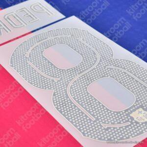 Original Player Issue 2024-25 Barcelona Home Name Set #8 PEDRI Cup (TPT) - Image 3