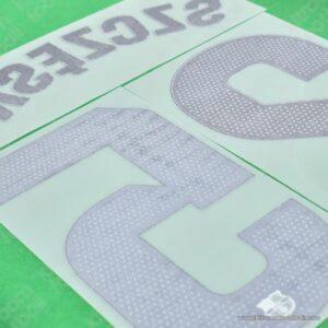Original Player Issue 2024-25 La Liga Barcelona Goalkeeper Name Set #25 SZCZESNY (TPT) - Image 3