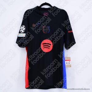 2024-25 UEFA Champions League Barcelona Authentic Away Shirt #19 LAMINE YAMAL (Nike) (Size L) - Image 3