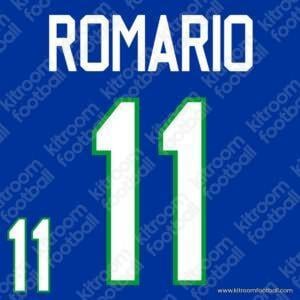 1996-97 Brazil Away Name Set #11 ROMARIO (Repro)