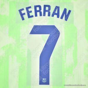 Original Player Issue 2024-25 La Liga Barcelona Third Name Set #7 FERRAN (TPT)