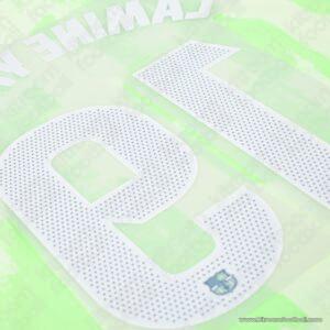 Original Player Issue 2024-25 La Liga Barcelona Third Name Set #19 LAMINE YAMAL (TPT) - Image 3