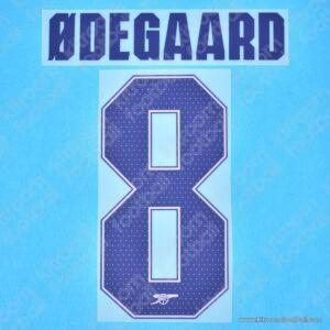 2024-25 UEFA Champions League Arsenal Third Name Set #8 ODEGAARD (Repro)