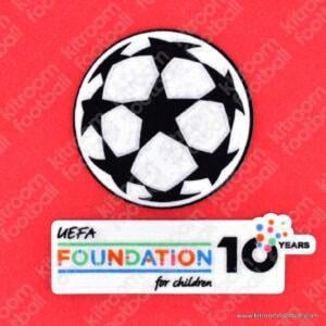 Original Player Issue 2025-26 UEFA Champions League Starball + Foundation 10th Anniversary Patch (Sporting ID)
