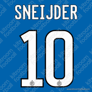 2011-12 Inter Milan Home Name Set #10 SNEIJDER (Repro) - Image 1