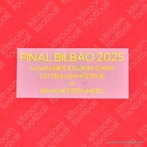 2024-25 UEFA Europa League Final Manchester United Home Match Details MDT Patch