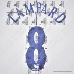 2006-08 Premier League Chelsea Away Name Set #8 LAMPARD (Repro)
