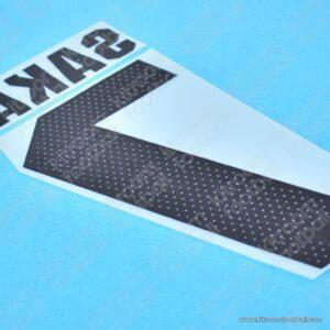 2024-25 UEFA Champions League Arsenal Third Name Set #7 SAKA (Repro) - Image 3