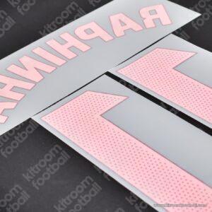 Original Player Issue 2024-25 La Liga Barcelona Away Name Set #11 RAPHINHA (TPT) - Image 3