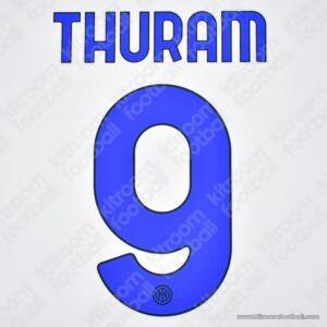 2024-25 Inter Milan Away Name Set #9 THURAM (Repro)