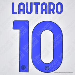 2024-25 Inter Milan Away Name Set #10 LAUTARO (Repro)