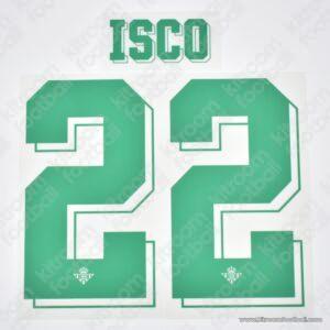 Original Player Issue 2024-25 Real Betis Home Name Set #22 ISCO Cup (TPT)