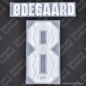 2024-25 UEFA Champions League Arsenal Away Name Set #8 ODEGAARD (Repro)