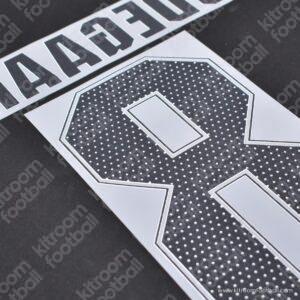 2024-25 UEFA Champions League Arsenal Away Name Set #8 ODEGAARD (Repro) - Image 3