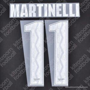 2024-25 Arsenal Cup Third Name Set #11 MARTINELLI (Repro)