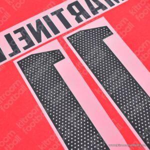 2024-25 UEFA Champions League Arsenal Home Name Set #11 MARTINELLI (Repro) - Image 3