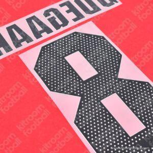 2024-25 UEFA Champions League Arsenal Home Name Set #8 ODEGAARD (Repro) - Image 3