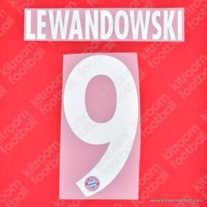 2016-18 Bayern Munich Home Name Set #9 LEWANDOWSKI (Repro)