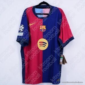 2024-25 UEFA Champions League Barcelona Authentic Home Shirt #19 LAMINE YAMAL (Nike) (Size XL) - Image 3