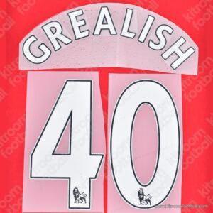 2013-17 Premier League Aston Villa Home Name Set #40 GREALISH (Repro)