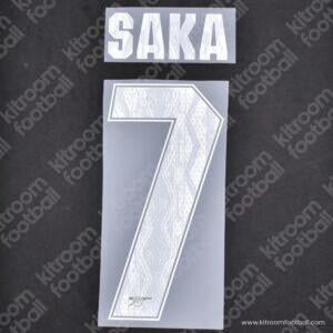 2024-25 Arsenal Cup Home Name Set #7 SAKA (Repro)