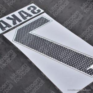 2024-25 Arsenal Cup Home Name Set #7 SAKA (Repro) - Image 3