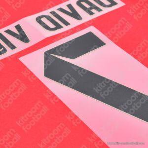 2012-13 Barcelona Home Name Set #7 DAVID VILLA (Repro) - Image 3