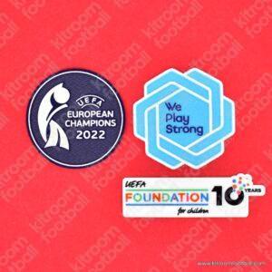 Original Player Issue 2025 UEFA Women's Euro England Patch Set (Sporting ID)
