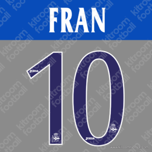 2003-04 La Liga Deportivo Home Name Set #10 FRAN (Repro)
