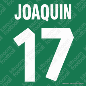 2002-04 Real Betis Away Name Set #17 JOAQUIN (Repro)
