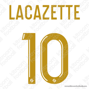 2023-24 Ligue One Olympique Lyon Home Name Set #10 LACAZETTE (Repro)