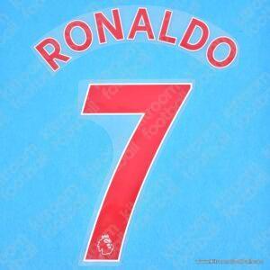 Official 2021-23 Premier League Manchester United Away Name Set #7 Cristiano RONALDO (Avery)