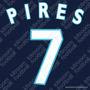 1999-00 Olympique Marseille Away Name Set #7 PIRES Cup (Repro) - Image 1