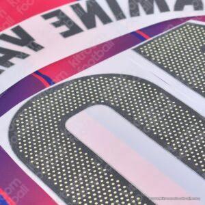 2025-26 La Liga Barcelona Home Name Set #10 LAMINE YAMAL (Repro) - Image 3