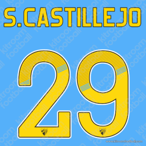 2014-15 Malaga CF Home & Away Name Set #29 Samu CASTILLEJO (Repro)