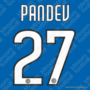 2009-11 Inter Milan Home Name Set #27 PANDEV (Repro)