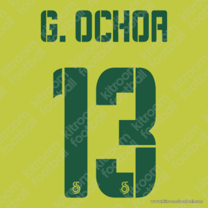 2016-17 Granada CF Goalkeeper Name Set #13 Memo OCHOA (Repro)