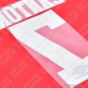 1994-95 Manchester United Home Name Set #7 CANTONA (Repro) - Image 3