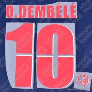 2025-25 FIFA Club World Cup PSG Home Name Set #10 O. DEMBÉLÉ (Repro)
