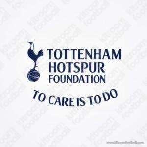 2024-25 Tottenham Home Sponsor Patch TOTTENHAM HOTSPUR FOUNDATION TO CARE IS TO DO (Repro)