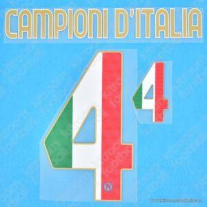 2024-25 Serie A Napoli Home Name Set #4 CAMPIONI D'ITALIA (Repro)