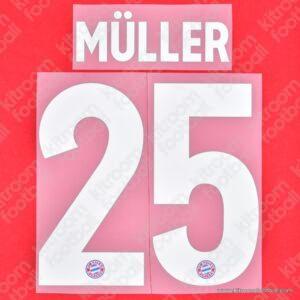 2019-21 Bayern Munich Home Name Set #25 MÜLLER (Repro)