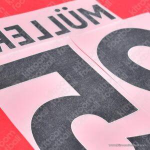 2019-21 Bayern Munich Home Name Set #25 MÜLLER (Repro) - Image 3
