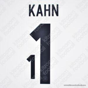2025 Germany Goalkeeper Name Set #1 KAHN (125th Anniversary) (Repro)