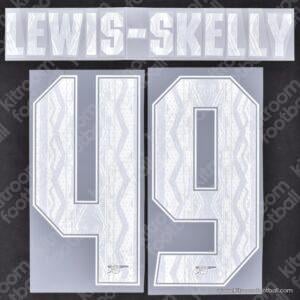 2024-25 UEFA Champions League Arsenal Home Name Set #49 LEWIS-SKELLY (Repro)