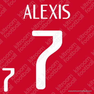 2016 Conmebol Copa America Chile Home Name Set #7 ALEXIS (Repro) - Image 1