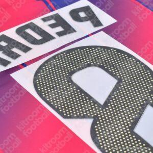 2025-26 La Liga Barcelona Home Name Set #8 PEDRI (Repro) - Image 3
