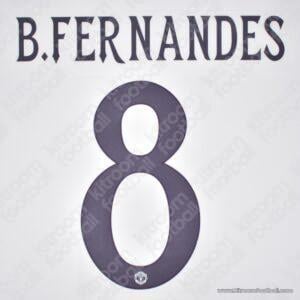 2025-26 Manchester United Away Name Set #8 Bruno FERNANDES Cup (Repro)