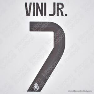 2025-26 Real Madrid Home Name Set #7 VINIcius JR Cup (Repro)
